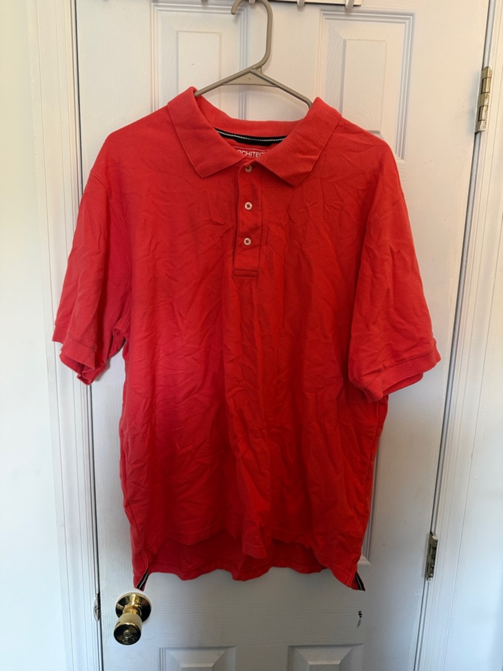 Architect Red Short-Sleeve Polo Shirt